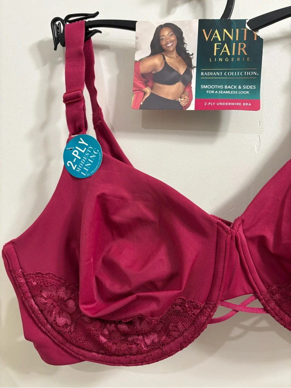 Smooth Side and Back Bra in Deep Wine